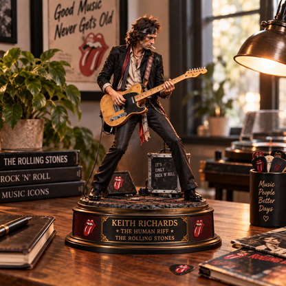 Keith Richards The Human Riff – Collectible Acrylic Plaque Table Decor