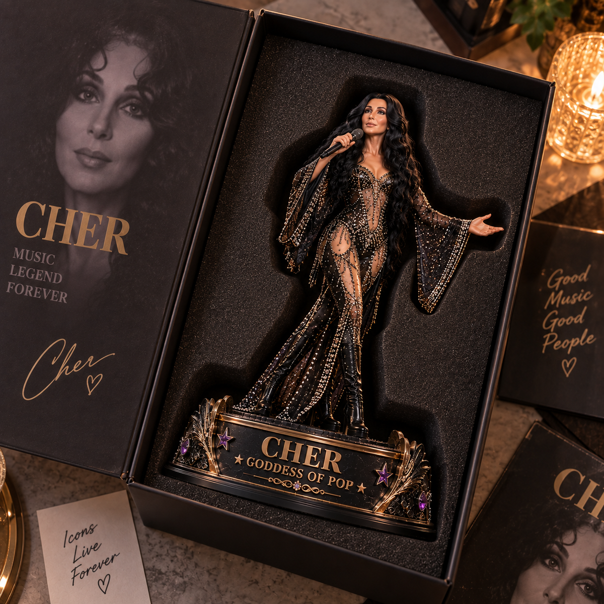 Cher Goddess of Pop – Collectible Acrylic Plaque Table Decor
