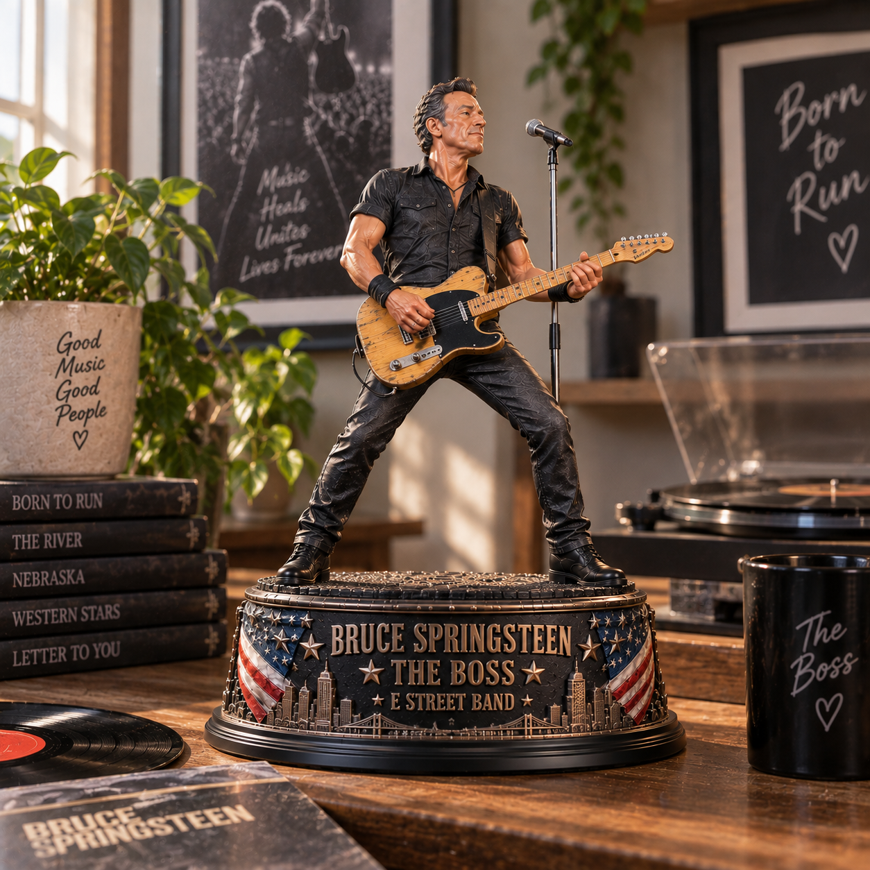 Bruce Springsteen The Boss – Collectible Acrylic Plaque Table Decor
