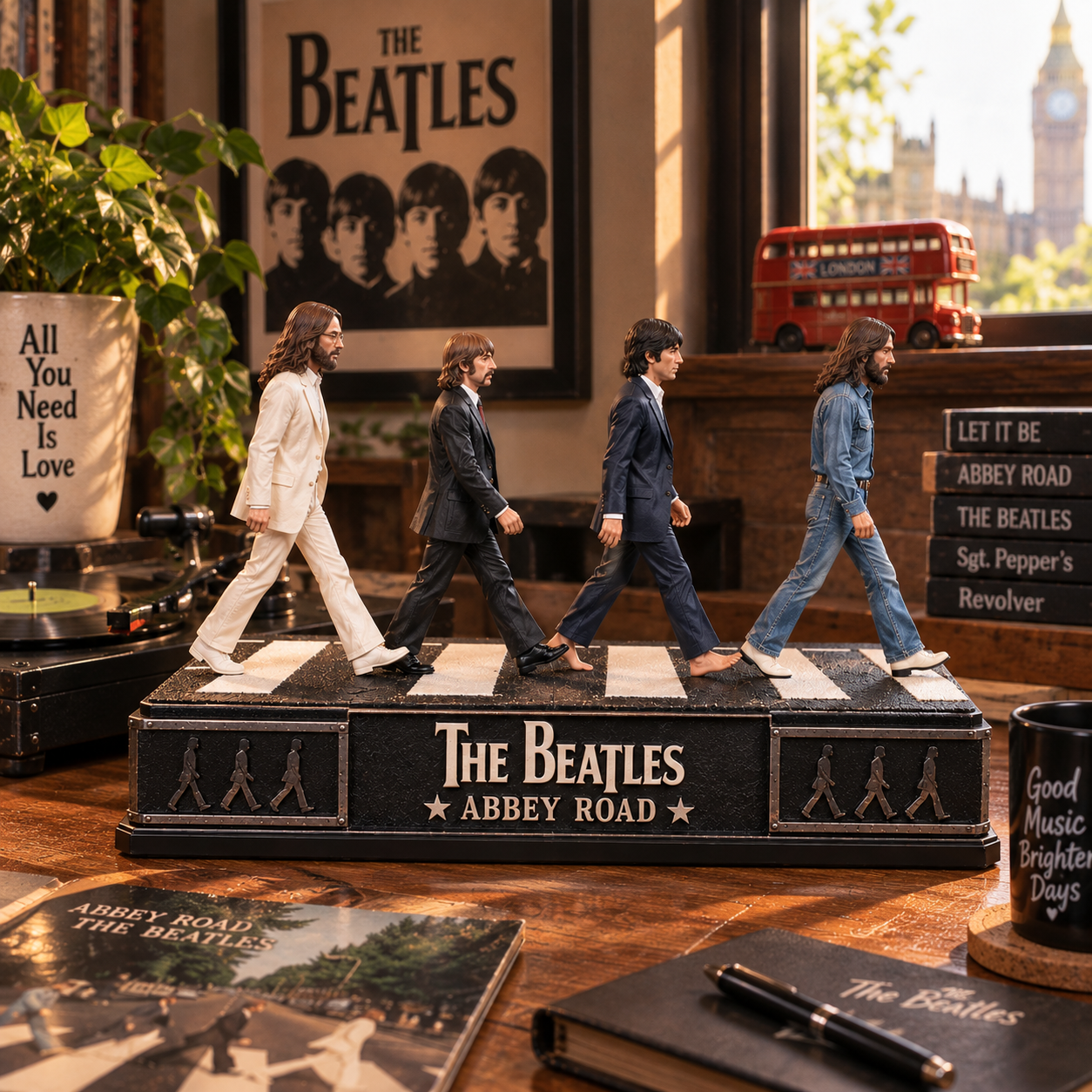 The Beatles Abbey Road – Collectible Acrylic Plaque Table Decor