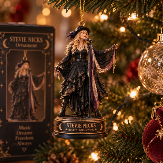 Stevie Nicks – Fleetwood Mac Collectible Christmas Ornament – Rock ’n’ Roll Mystic Gift for Fans