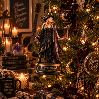 Stevie Nicks – Fleetwood Mac Collectible Christmas Ornament – Rock ’n’ Roll Mystic Gift for Fans