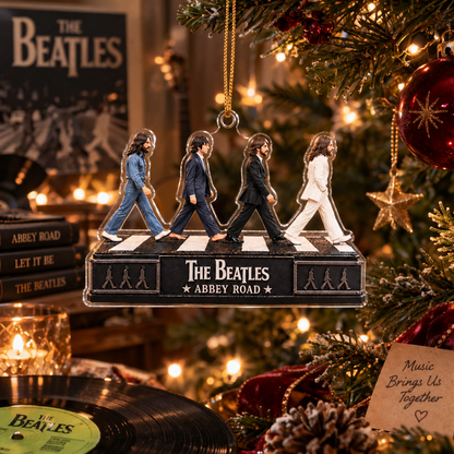 The Beatles Abbey Road Collectible Christmas Ornament – Classic Rock Music Legend Gift for Fans
