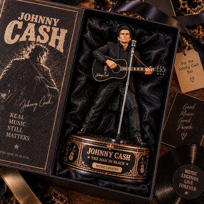 Johnny Cash The Man in Black – Collectible Acrylic Plaque