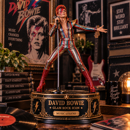David Bowie Glam Rock Icon – Collectible Acrylic Plaque