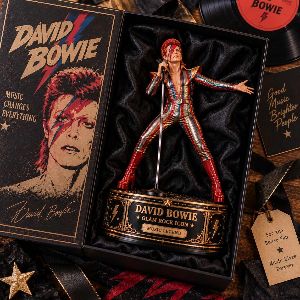 David Bowie Glam Rock Icon – Collectible Acrylic Plaque