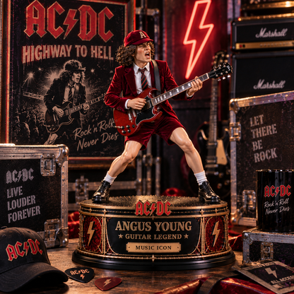 Angus Young Guitar Legend – Collectible Acrylic Plaque