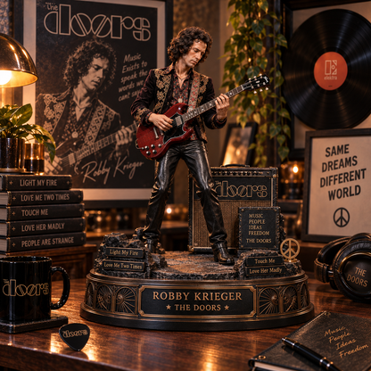 Robby Krieger The Doors Guitar Legend – Collectible Acrylic Plaque Table Decor