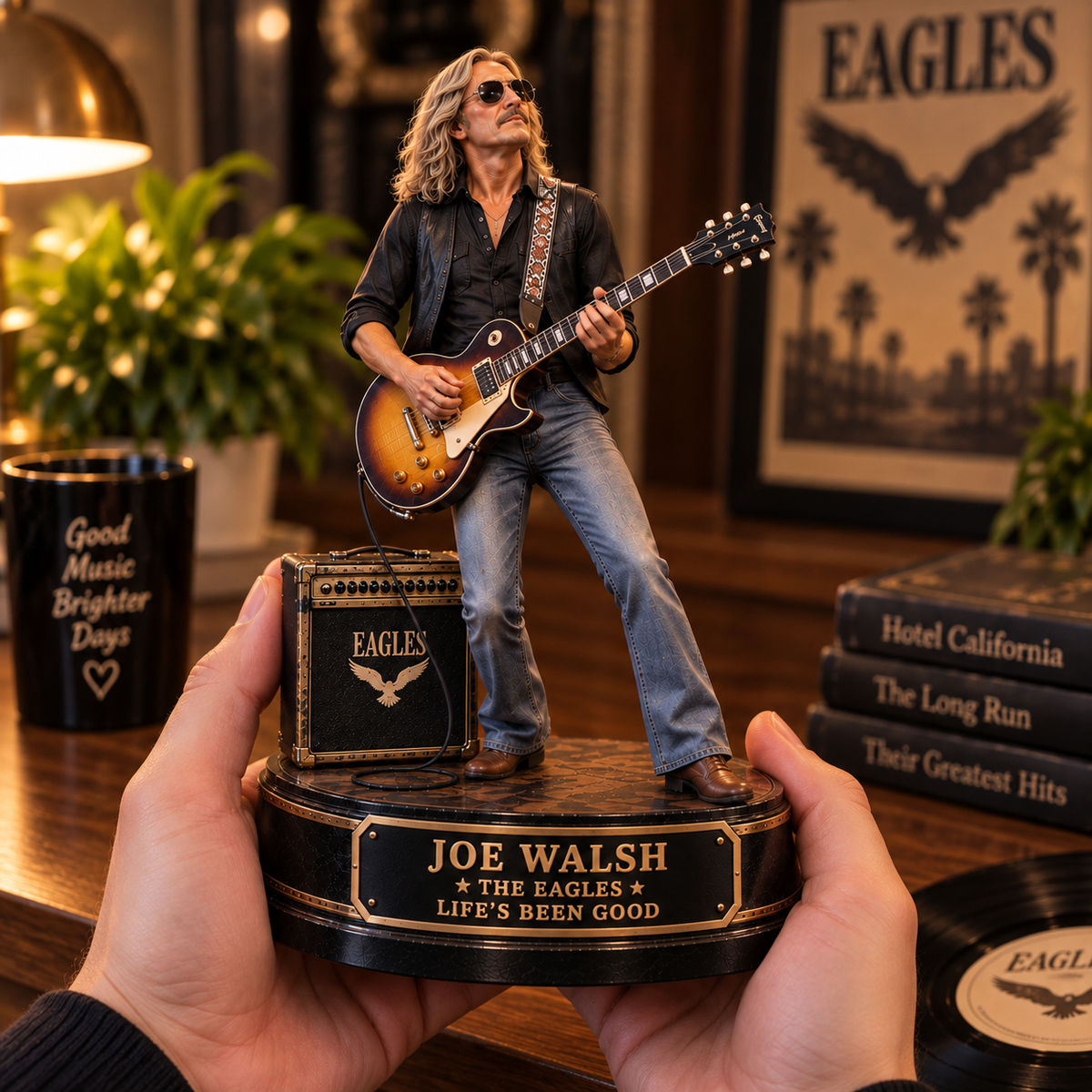 Joe Walsh Life’s Been Good – Eagles Collectible Acrylic Plaque Table Decor