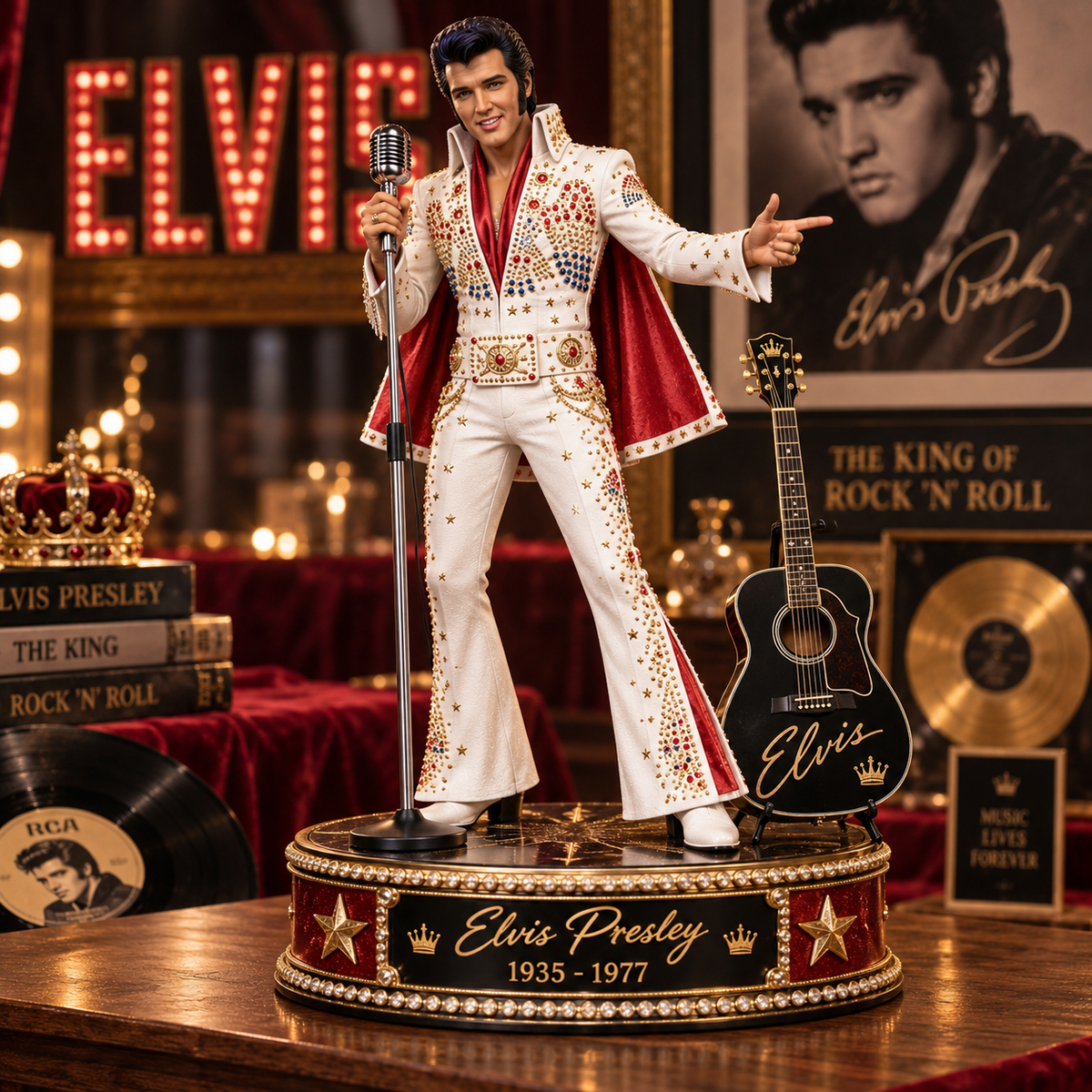 Elvis Presley Rock ’n’ Roll Legend – Collectible Acrylic Plaque