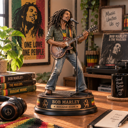 Bob Marley Reggae Icon – Collectible Acrylic Plaque Table Decor