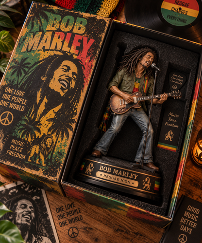 Bob Marley Reggae Icon – Collectible Acrylic Plaque Table Decor