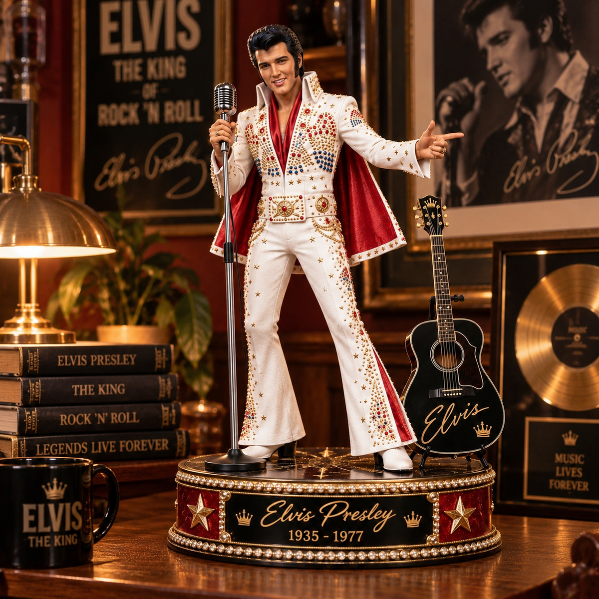 Elvis Presley Rock ’n’ Roll Legend – Collectible Acrylic Plaque