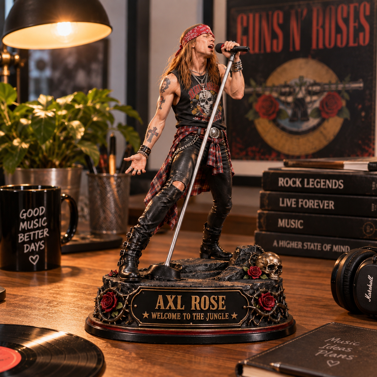Axl Rose Welcome to the Jungle – Collectible Acrylic Plaque Table Decor