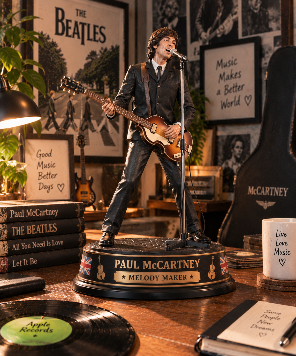 Paul McCartney Melody Maker – Collectible Acrylic Plaque Table Decor
