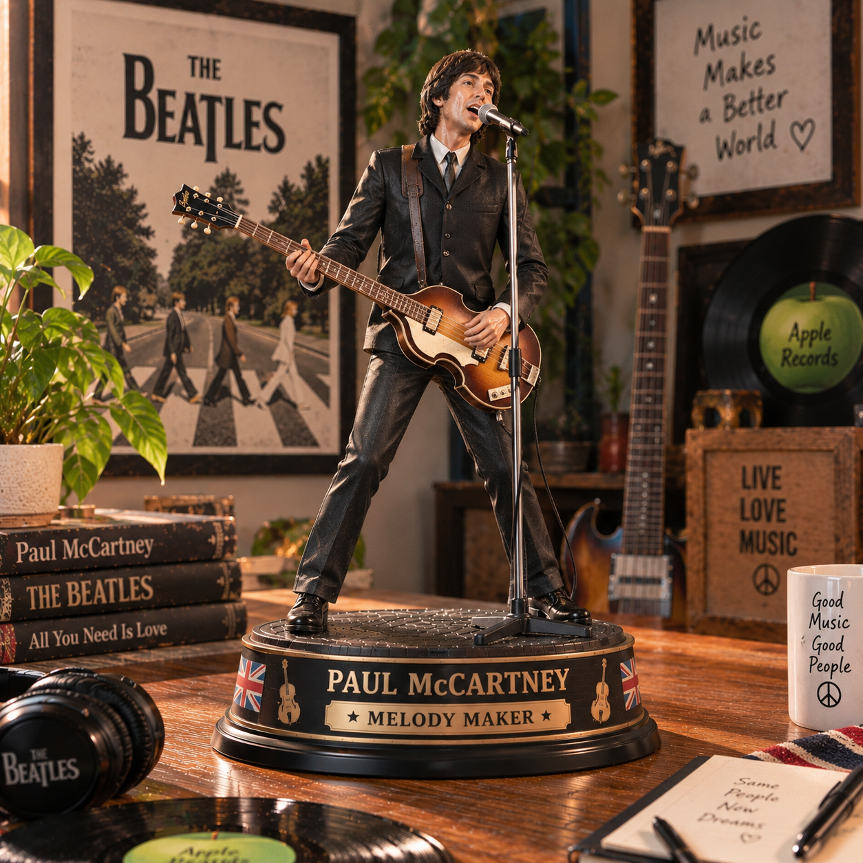 Paul McCartney Melody Maker – Collectible Acrylic Plaque Table Decor