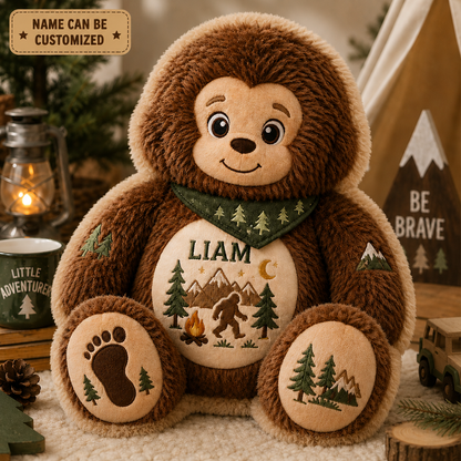 Bigfoot Little Adventurer – Personalized Custom Shaped Pillow
