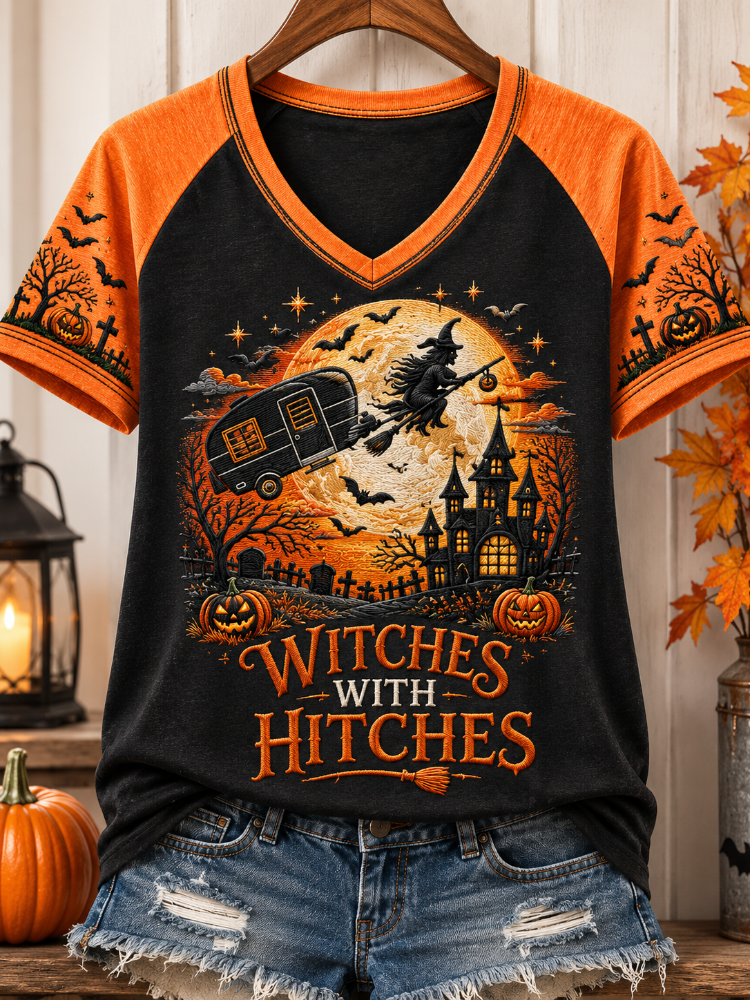 Witches With Hitches – Halloween & Fall Camping Shirt