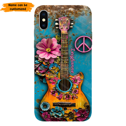 Hippie Guitar Soul - Personalized Hippie Phone Case