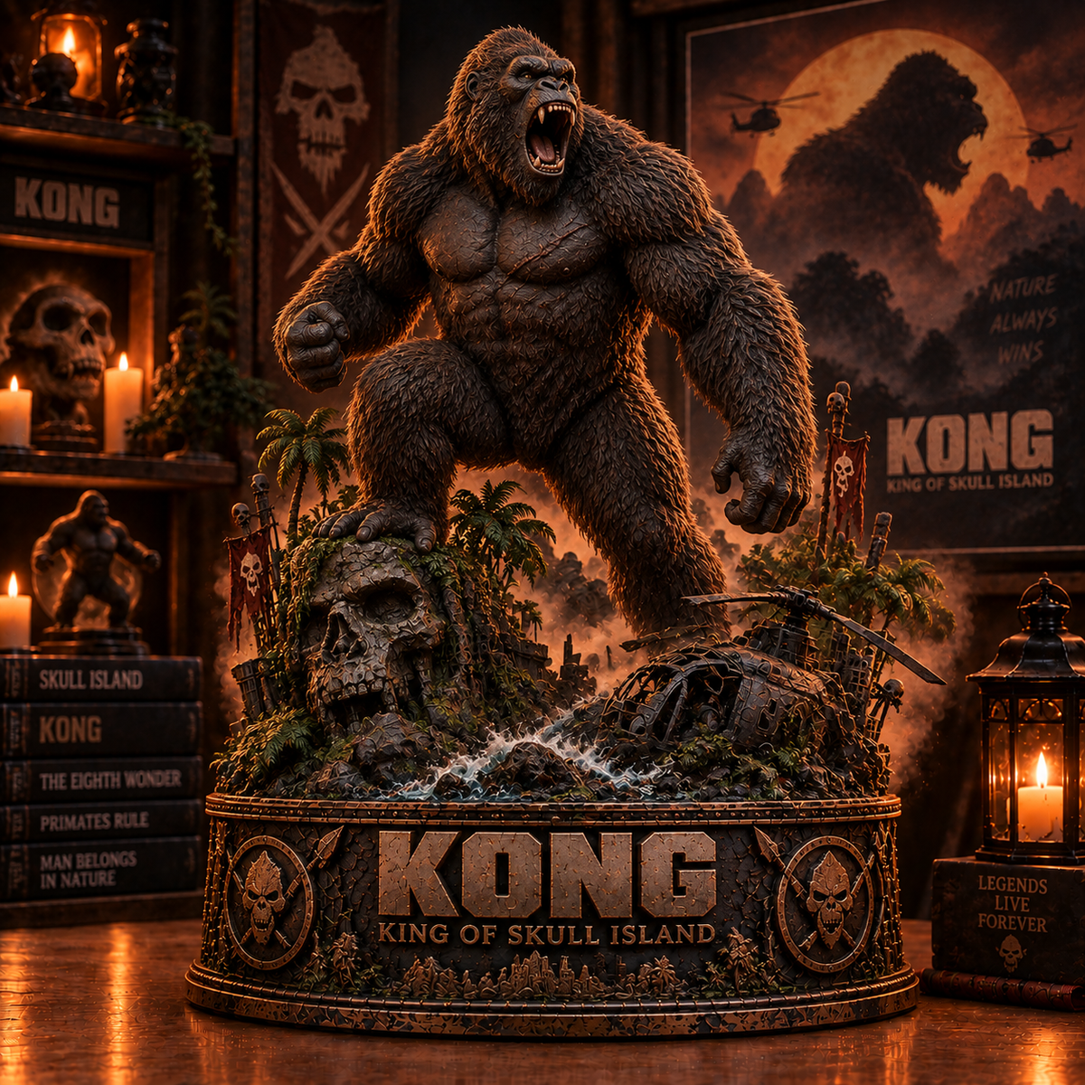 Kong King of Skull Island – Collectible Acrylic Plaque Table Decor