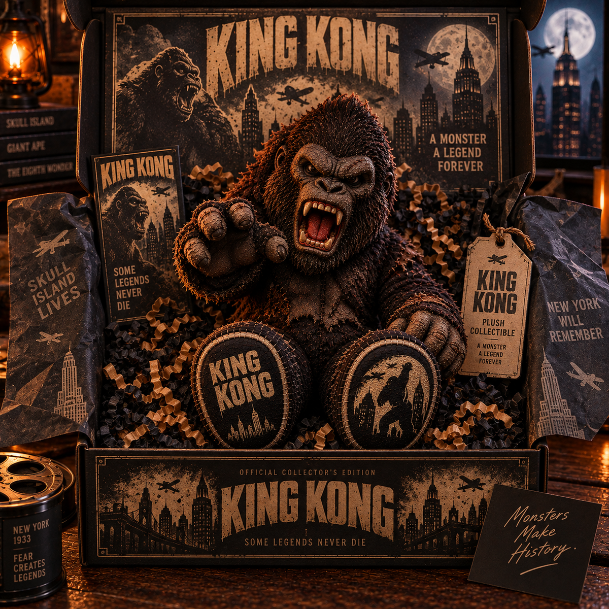 King Kong A Monster A Legend Forever Custom Shape Pillow – Creepy Halloween Collector Gift