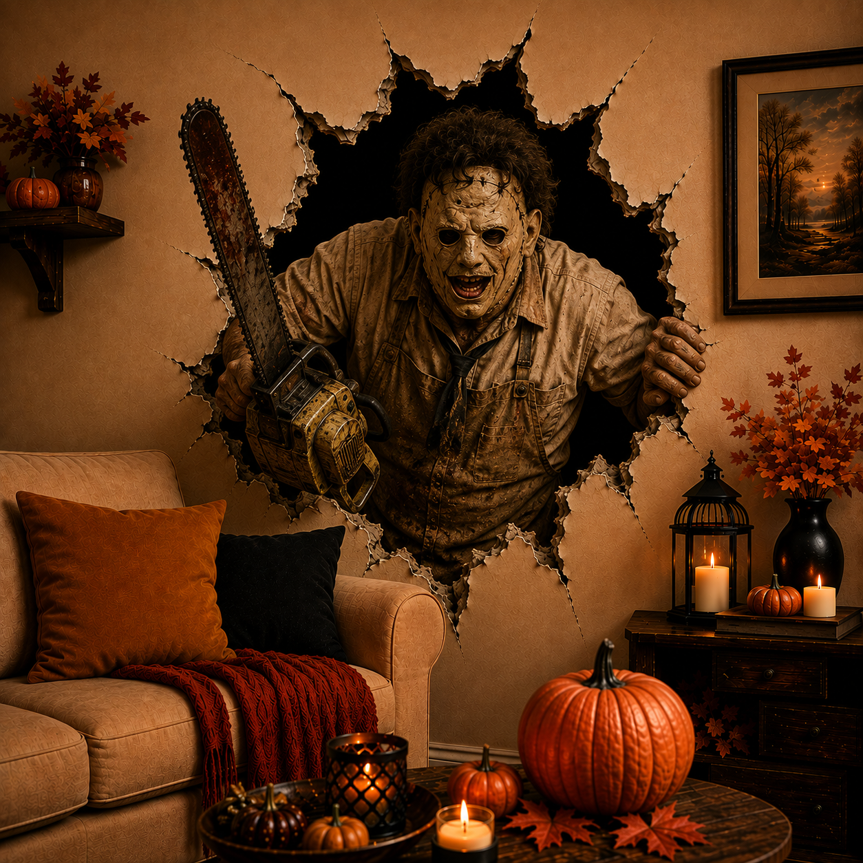 Halloween 3D Horror Wall Decal