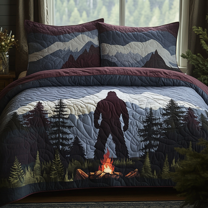 Mystic Encounter Bigfoot Quilted Bedding Set