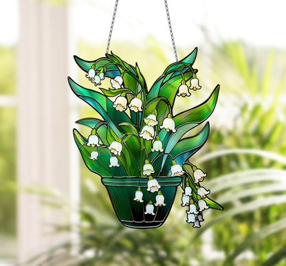Lily of valley 3 Acrylic Window Hanging