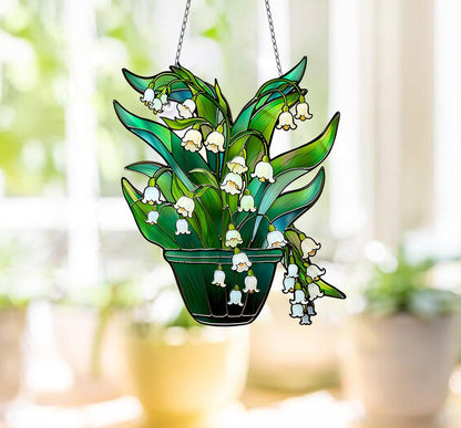 Lily of valley 3 Acrylic Window Hanging