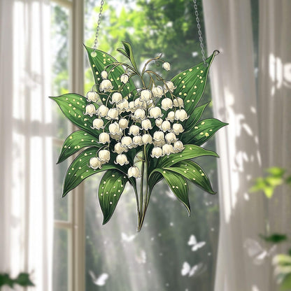 Lily of valley Acrylic Window Hanging Decoration