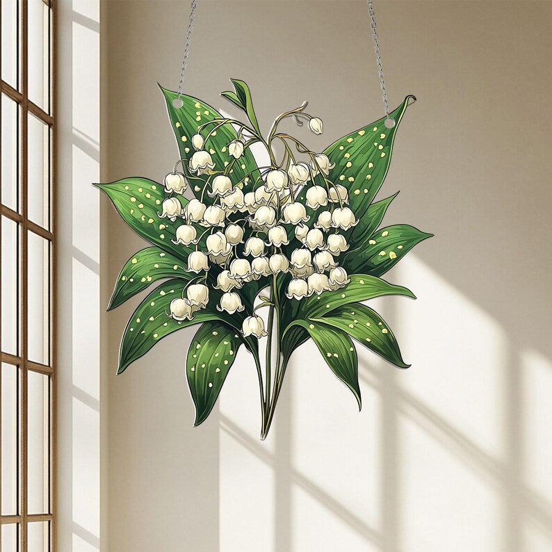 Lily of valley Acrylic Window Hanging Decoration