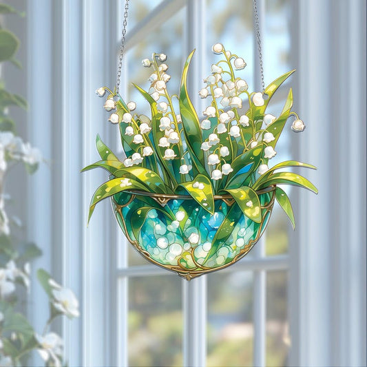 Lily of valley Window Hanging