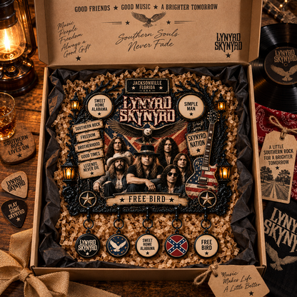 Lynyrd Skynyrd Free Bird Wall Key Holder – Music Legend Wall Key Rack