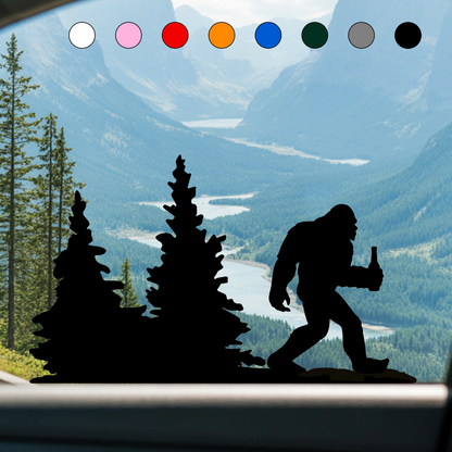 Bigfoot Windshield Sticker