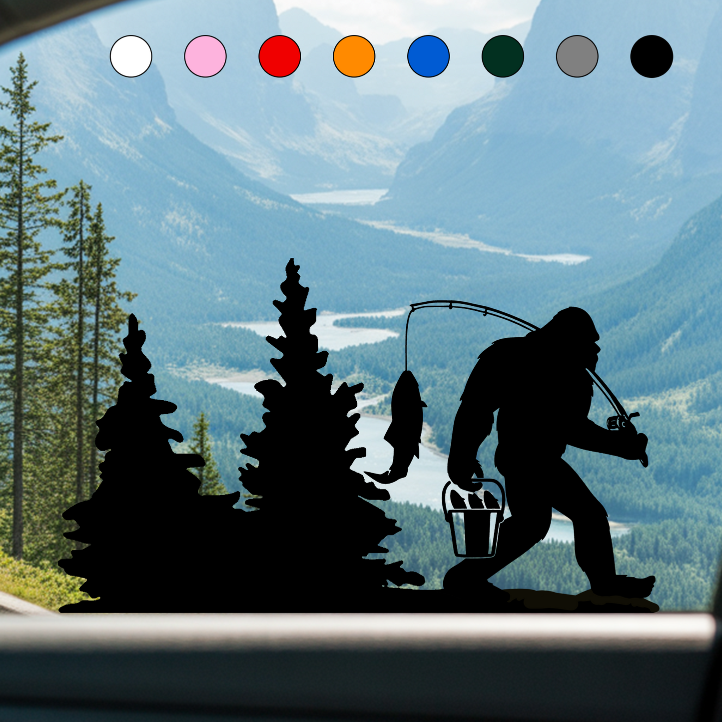 Bigfoot Windshield Sticker