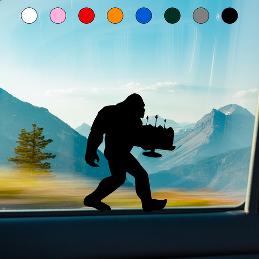 Bigfoot Birthday Stickers