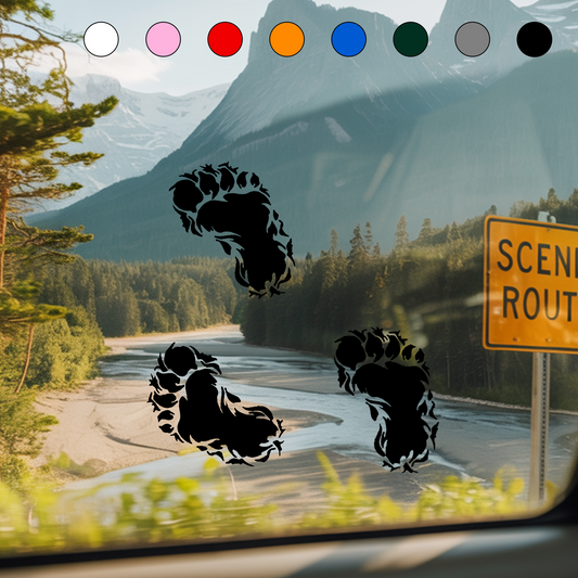 Bigfoot Footprint Vinyl Sticker