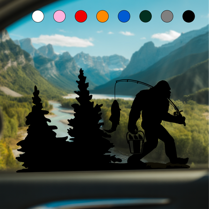 Bigfoot Windshield Sticker