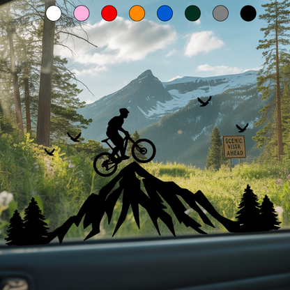 Mountain Biker Sticker