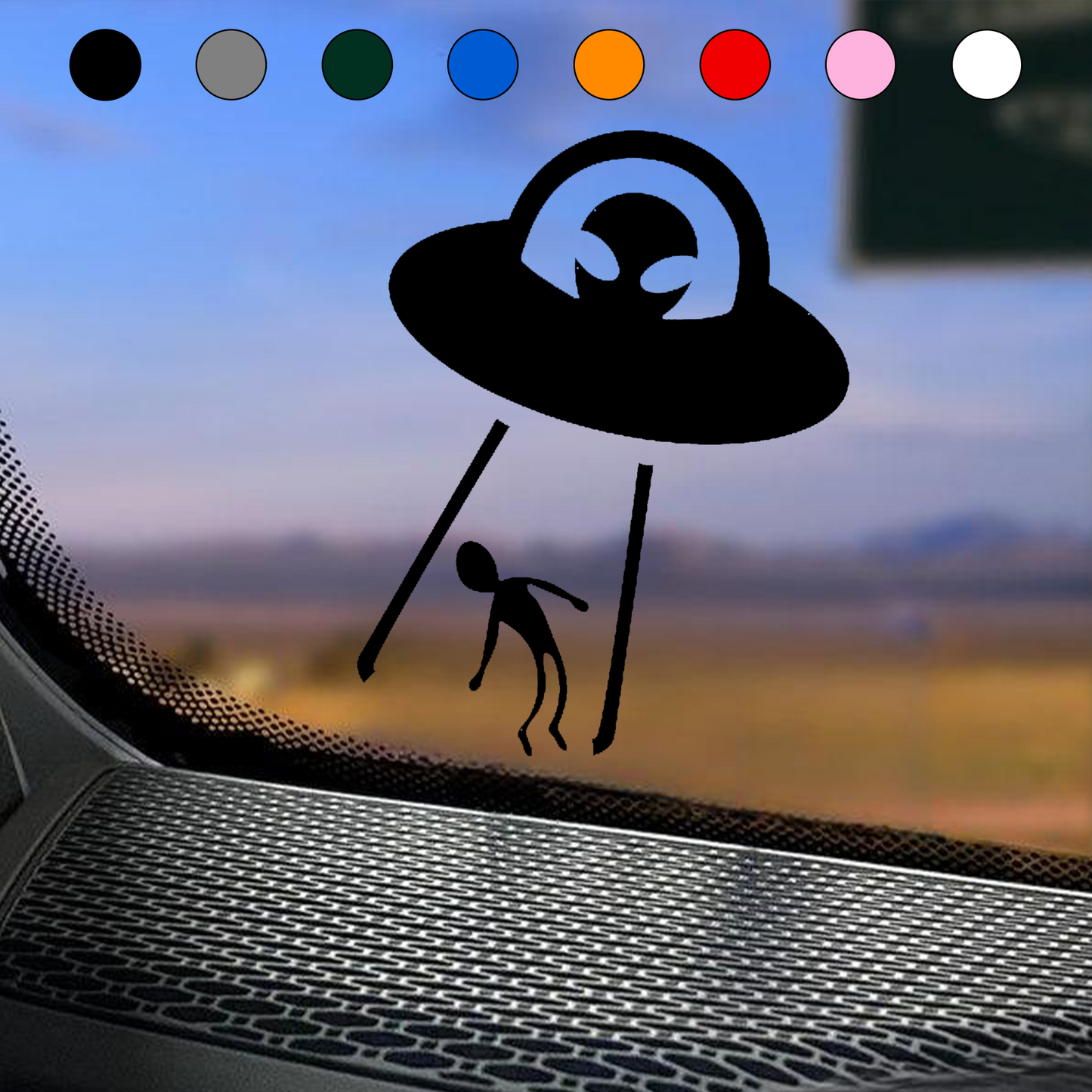 UFO & Alien Abduction Sticker