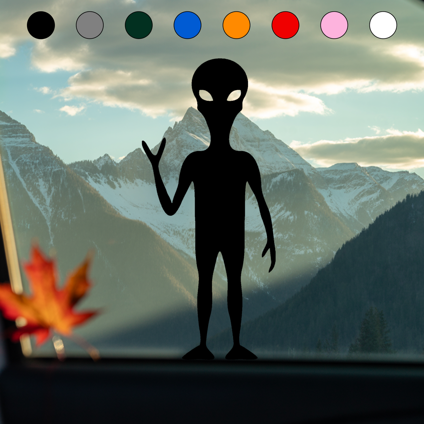 Alien Middle Finger Sticker