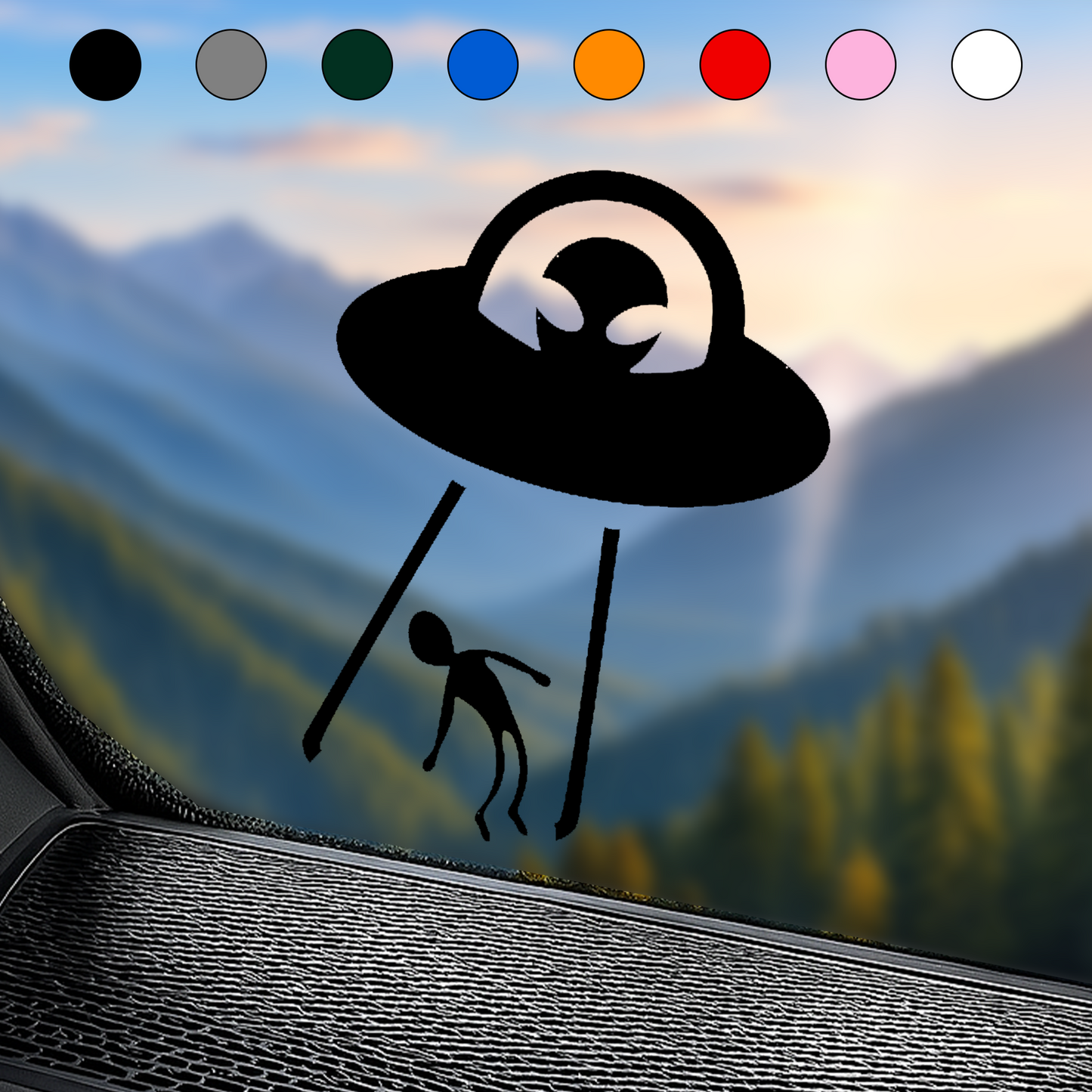 UFO & Alien Abduction Sticker