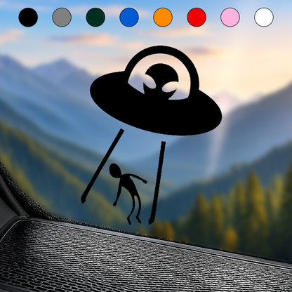 UFO & Alien Abduction Sticker