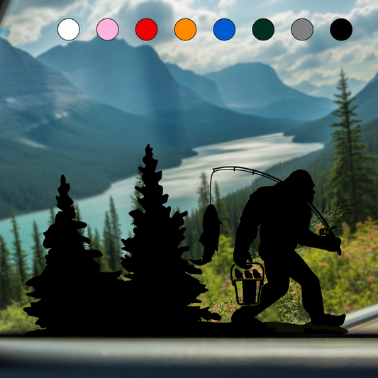 Bigfoot Windshield Sticker