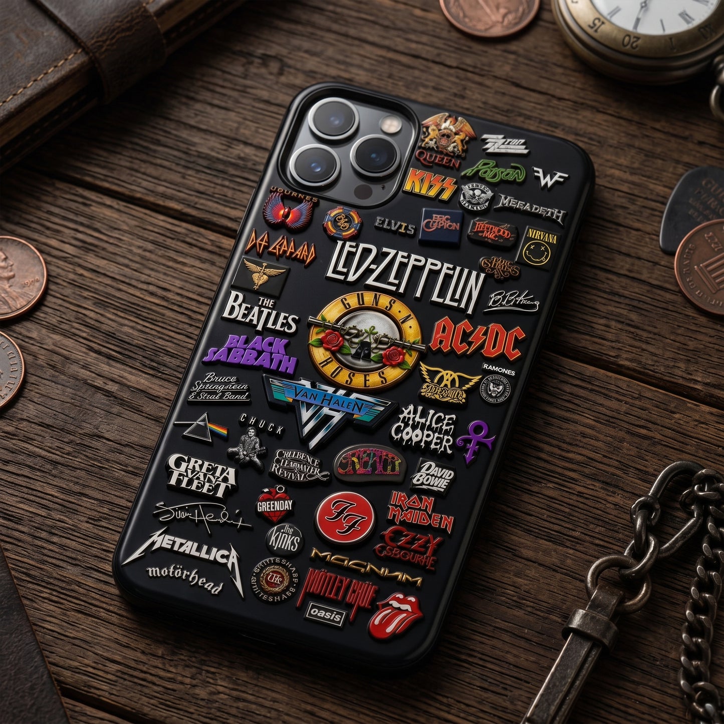 Rock Lovers - Classic Rock Legends Phone Case Version 4