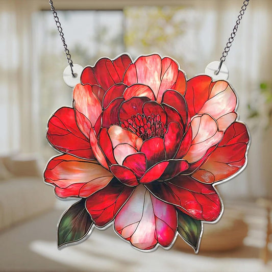 Peony Hanging Acrylic Window