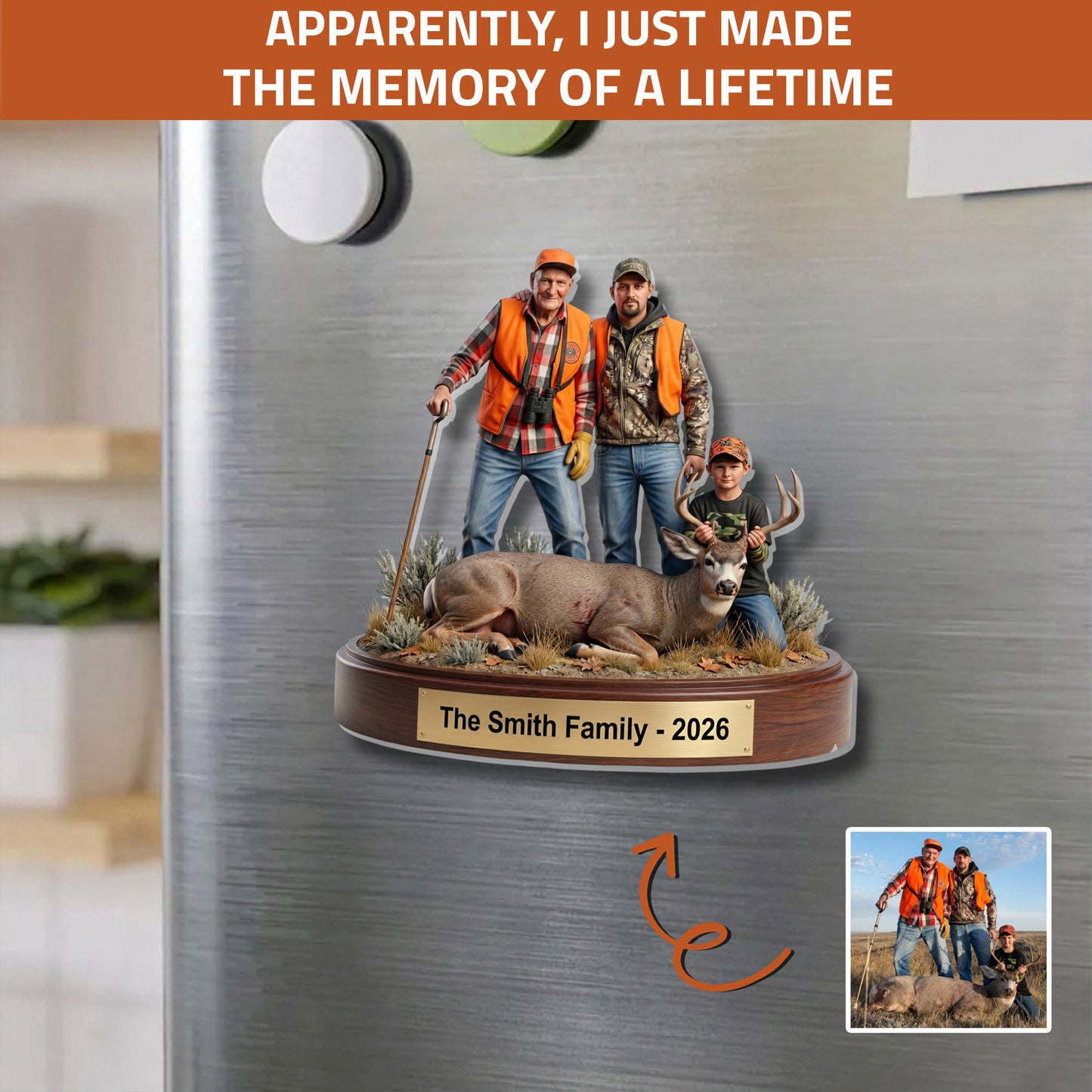 Trophy Moments – Personalized Photo Acrylic Fridge Magnet
