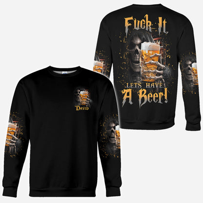 Lets Have A Beer! - Personalized Beer All Over Print Shirt