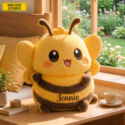Personalized Cute Bee Custom Shape Pillow