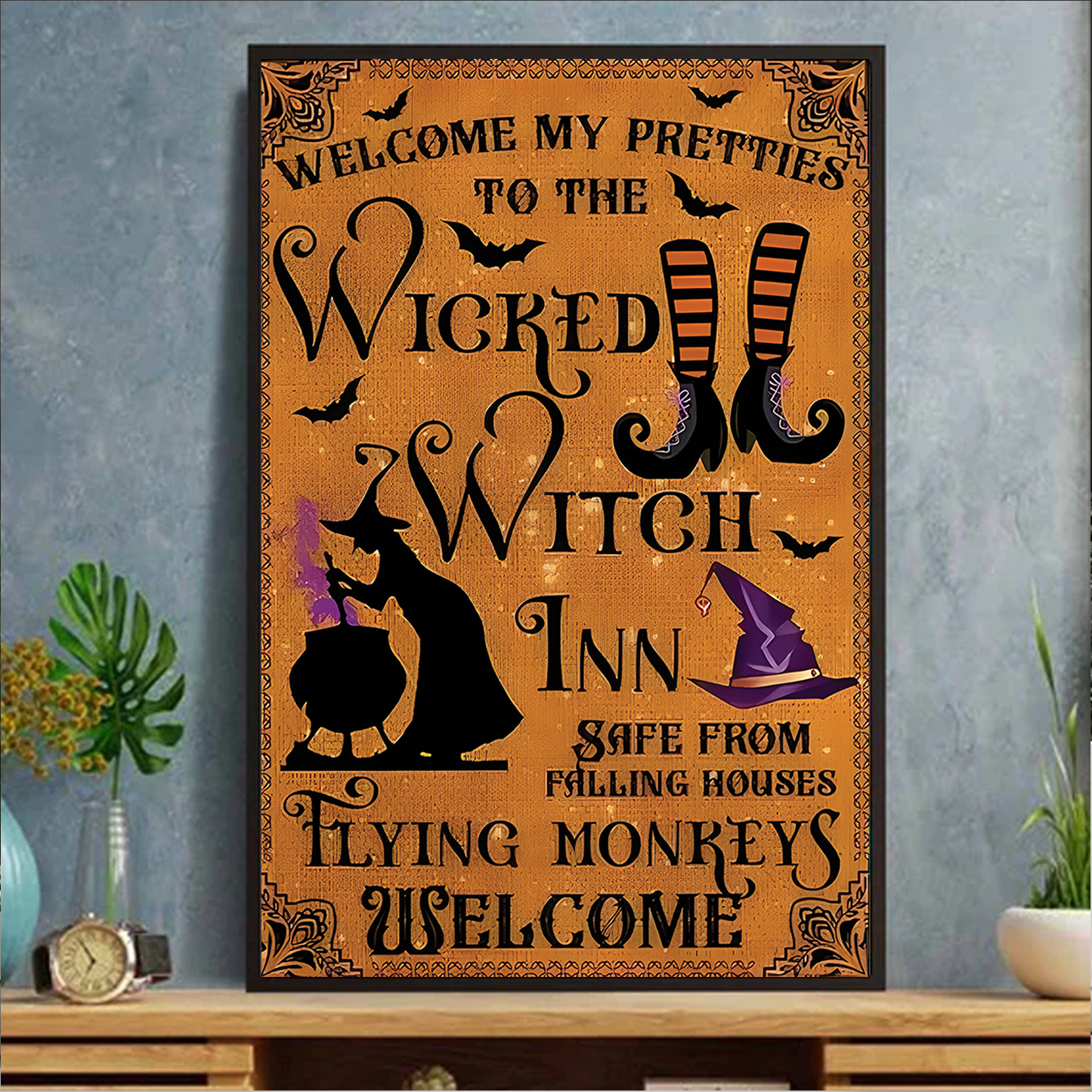 Welcome My Pretties To The Wicked - Witch Canva & Poster